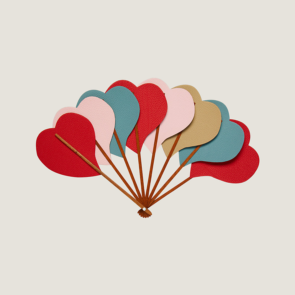 Hermes 扇子 Hearts fan ファン ハート petit h 直営ラッピング Hearts fan | Hermès USA